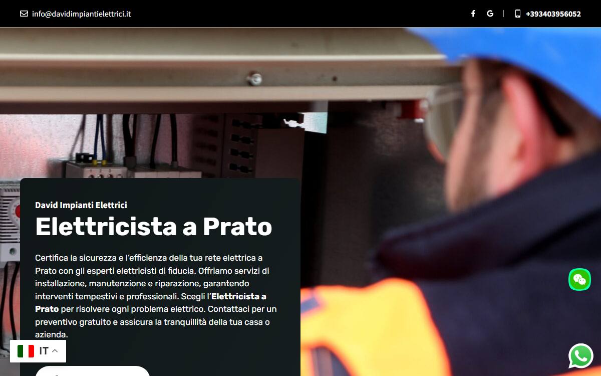 Home e portfolio lavori David Impianti — 1200×750
